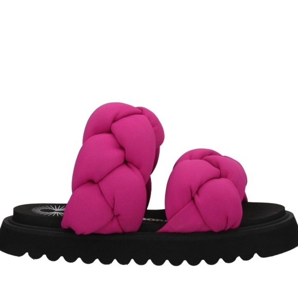 New in box Bruno Bordese fuchsia chunky sandals 9 - Picture 4 of 4